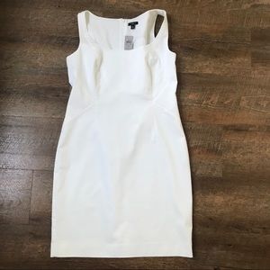 NWT Ann Taylor white sheath dress